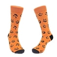 thumbnail image 3 of Pumpkin Face Patterned Socks (Adult Large - Men's Shoe Sizes 8-12), 3 of 4