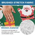 thumbnail image 7 of SCRAWLGOD Christmas Recliner Chair Covers with Pocket Single Reclining Slipcover 4-Pieces Lazyboy Recliner Armchair Cover with Elastic Bottom for Pets, Santa Claus Snowman Snowflake Green, 7 of 7