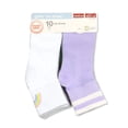 thumbnail image 2 of Wonder Nation, Girls Ankle Icon Socks, 10-Pack, Sizes S-L, 2 of 16