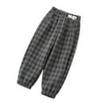 thumbnail image 1 of QIPOPIQ Joggeurs en Molleton à Carreaux pour Filles en Liquidation, 1 of 7