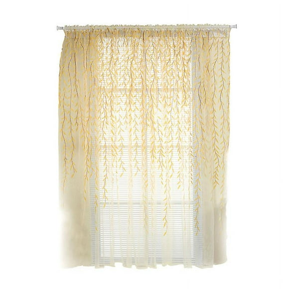 1 Uds. Cortinas transparentes para balcón dormitorio 100x200cm