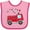 Pink and Fuchsia, variant on Inktastic Valentine Fire Truck with Hearts Boys or Girls Baby Bib