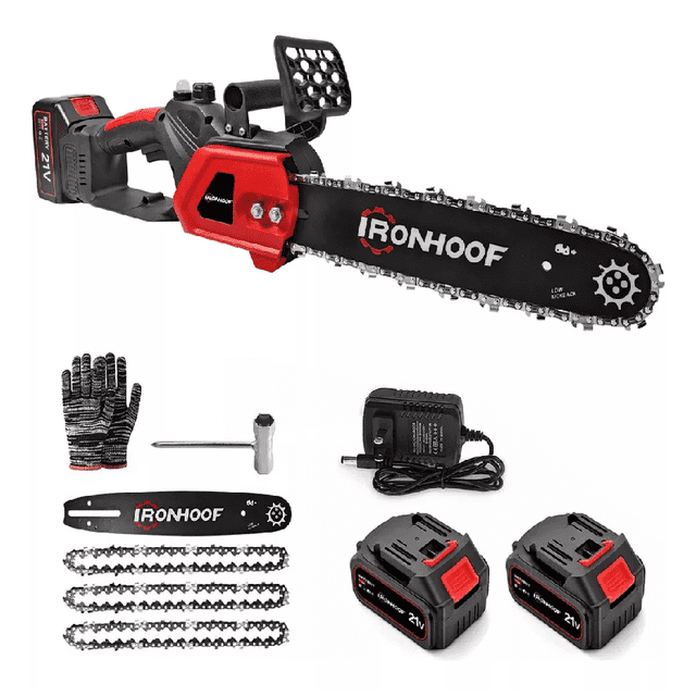 Motosierra eléctrica inalámbrica 1200W 110V Rojo