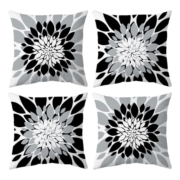 Fundas de Cojín Impermeables para Exterior Qahing 45x45 cm Paquete de 4