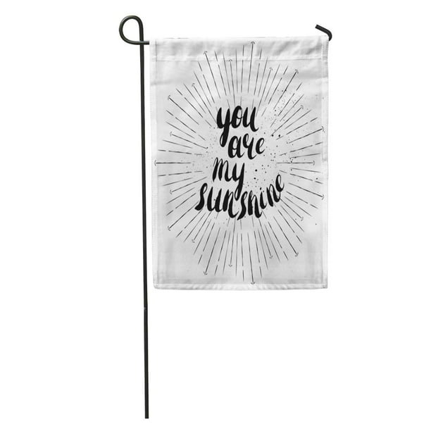 Drapeau De Jardin Décoratif Mr & Mme Viennent De Se Marier – Toile De Jute Double Face – 18x12