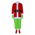 thumbnail image 3 of Disfraz Premium 7 piezas con máscara cinturón guantes disfraz para Grinch para mascarada Kuymtek Verde T M para Hombre, 3 of 9