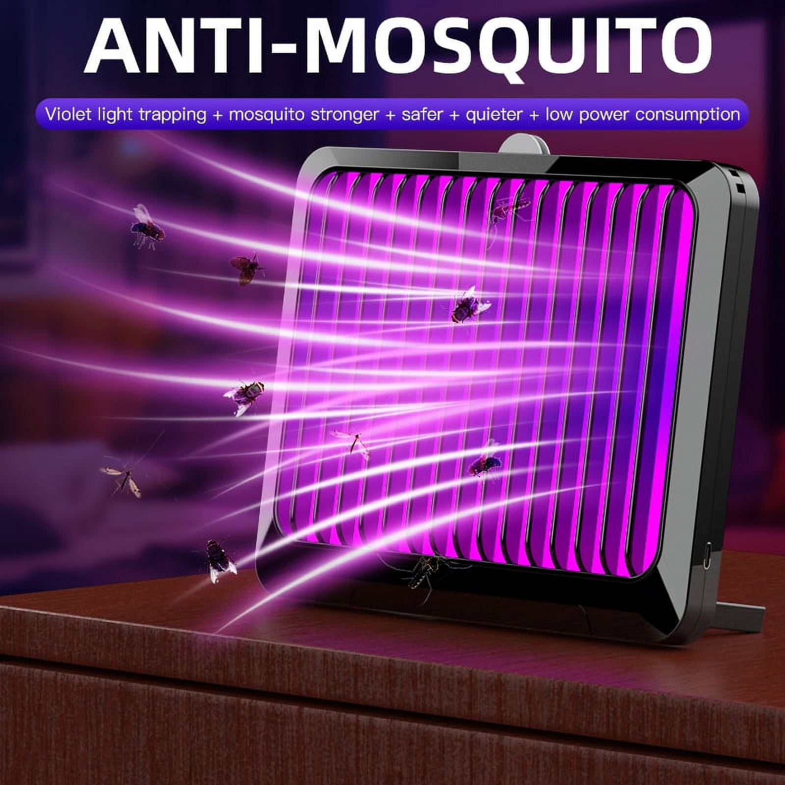 Wiher Indoor Insect Trap - Catcher & Killer for Mosquitos, Gnats, Moths, Fruit Flies - LED Light Traps for Inside Your Home - Catch Insects Indoors with Bug Light & Sticky Glue (White)
