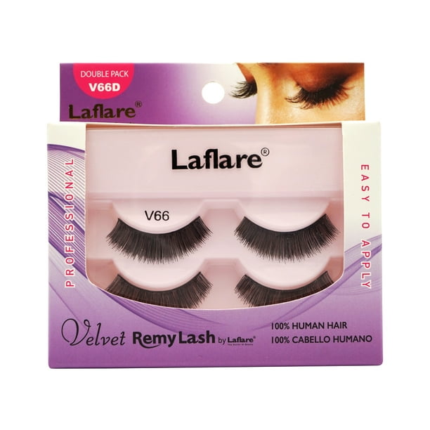 LAFLARE Velours Remy Cils Double Pack - V66D