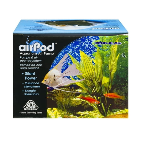 Penn-Plax Air-Pod Aquarium Air Pump – Single Outlet – Up to 10 Gallons