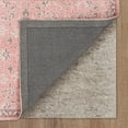 thumbnail image 6 of Mainstays Zula Jardin Low Pile Stain/Fade Resistant Polyester Indoor Runner Rug, Pink, 1'10" x 6', 6 of 6