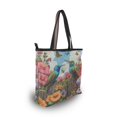 thumbnail image 6 of Women's Tote Handbag Cloth Handbag Large Tote Bag Shopping Bag Hummingbirds and Flowers, 6 of 8