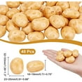 thumbnail image 2 of 20Pcs Mini Artificial Potatoes Lifelike Fake Potato Simulation Mini Vegetable for Photograph Home Kitchen Party Food Decoration Model Props 33x24x19mm, 2 of 9