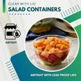 thumbnail image 4 of Green Direct 48 oz. Disposable Plastic Salad Bowls with lids, Pack of 50, 4 of 5