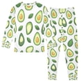 thumbnail image 2 of FORMRS Long Sleeve Top and Pants Pajama Set for Niños 2-Piece Sleepwear, Sizes 18M-8Y, Avocado, 2 of 6