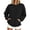 Black-Hvyesh sweatshirts for women, variant on Hvyesh Crew Neck Sweashirt for Women Long Sleeve Corduroy Pullover Casual Solid Color Sports Sweashirts