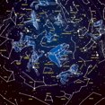 thumbnail image 4 of Glow-in-the-Dark Star Map (Silk Art Paper) 33 x 24 inches, 4 of 5