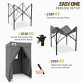 thumbnail image 4 of EAGLE PEAK Flex Compact 4x4 Pop-up Canopy Privacy Dressing Room,Dark Gray, 4 of 9