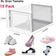 thumbnail image 2 of Paquete de 15 Cajas de Almacenamiento de Zapatos - Cajas de Zapatos de Plástico Transparente Apilable, Contenedores Plegables de Almacenamiento para Zapato Deportivos, para Todo Tipo de Calzado, 2 of 4
