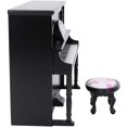 thumbnail image 4 of 1:12 Scale Collectible Miniature Piano for Dollhouse Model Toy Simulation Toy Collection Action Figure Modeling Ornaments Home Decor(Black), 4 of 5