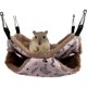 thumbnail image 1 of Hamaca para animales pequeños, hamaca para mascotas de 2 capas, litera suave y cálida, cama colgante para ratas, hurones, chinchillas, cobayas, erizos jugando y durmiendo, 1 of 5