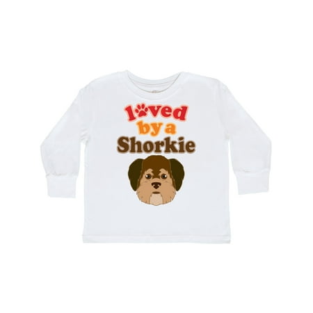 

Inktastic Shorkie Dog Shih Tzu Yorkie Gift Toddler Boy or Toddler Girl Long Sleeve T-Shirt