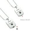 thumbnail image 5 of Cremation Jewelry Urn Necklace for Ashes for Pet, Paw Print Memorial Ash Jewelry, Keepsake Pendant for Pet's Cat Dog's Ashes with Filling Kit, 5 of 7