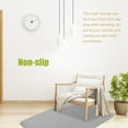 thumbnail image 2 of Tapis de Chaise Anti-Rayures Antidérapant Pivotant Tapis de Sol Réutilisable en Polyester pour Maison Bureau Blanc, 2 of 7