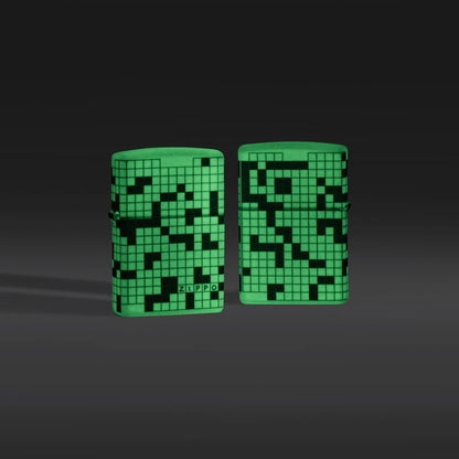 Zippo Lighter - Customized Engraved Message Crossword Puzzle Design 46285
