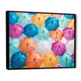 thumbnail image 2 of Designart "Colorful Umbrella Mosaic" Sky Floater Framed Wall Art Prints, 2 of 5