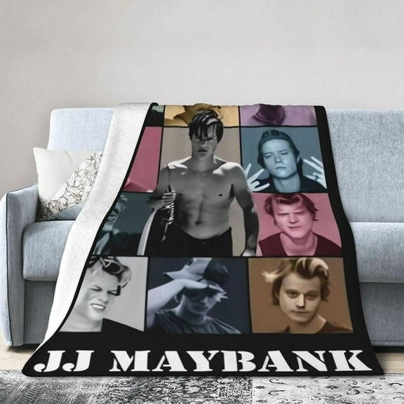 Jj Star Maybank Throw Blanket Ultra Soft Lightweight Throws Flannel Warm Blanket for Couch Bed All Seasons 40"X30"