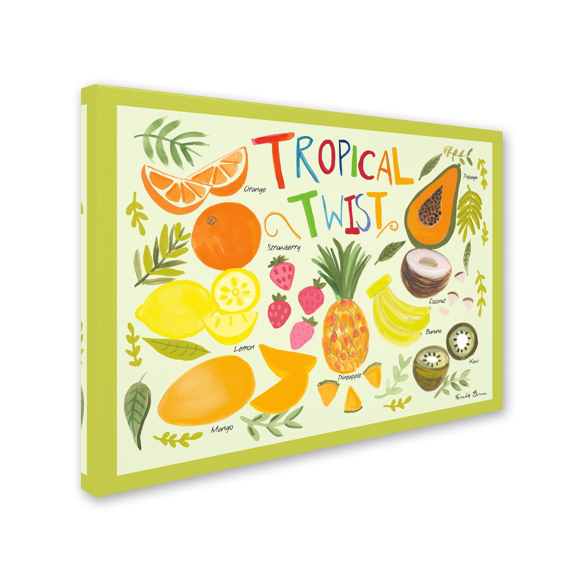 Trademark Fine Art 'Fruity Smoothie II' Canvas Art by Farida Zaman