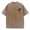 352#Coffee, variant on Soft Washed Cotton Mens Oversized Crew T-Shirt Retro Palm Tree Sunset Print Short Sleeve Daily Summer Beach Tees Army Green M