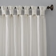 thumbnail image 2 of Archaeo Washed Cotton Twist Tab Curtain, 52"W X 108"L, Ivory, 2 of 8