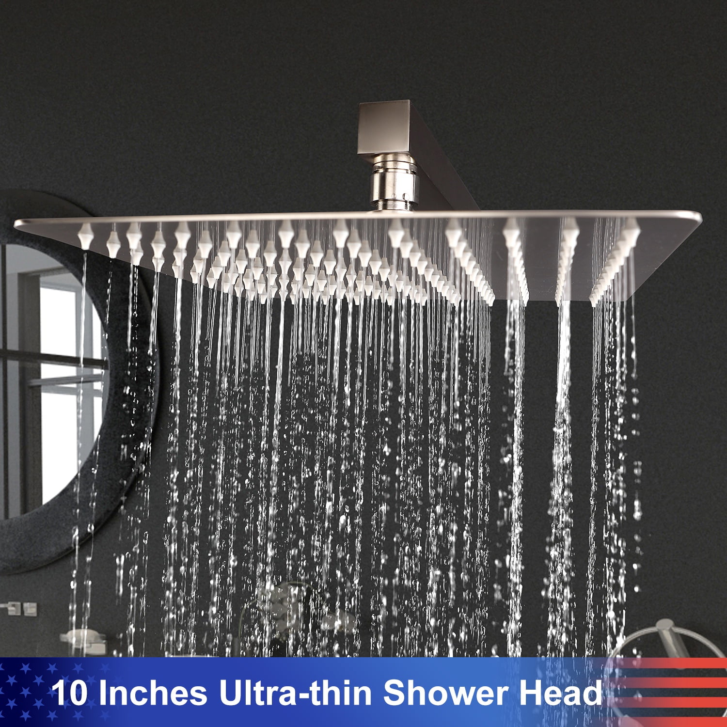 Rainlex One-Handle 1-Spray Setting Brushed Nickel Bathtub Shower Faucet