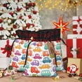 thumbnail image 6 of Wukai Doodle Cars Print Christmas Burlap Bags,Drawstring Christmas Burlap Goody Gift Candy Bags Xmas Burlap Treat Bags for Candy Wrapper Xmas Party Favors-Black, 6 of 8