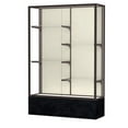 thumbnail image 3 of Waddell 572PB-SN-SS Monarch 48 x 72 x 16 in. Silver Swirl Base Floor Display Case with Unlighted, Plaque Back - Satin, 3 of 7