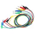 thumbnail image 1 of Banana Test Lead, 5pcs 15A Maximum Current Bananas Plug Testing Cable Brass PA PVC  Electrical Conductivity  for Repair, 1 of 7