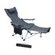 thumbnail image 4 of Mecedora plegable para acampar, silla reclinable ligera y compacta, silla de playa para exteriores, sillón para viajar, pescar, exterior, porche para gris, 4 of 8