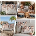 thumbnail image 4 of Outdoor Pillow Covers 20x12 Set of 2, Orange Eucalyptus Leaves Waterproof Patio Throw Pillow Covers for Couch Sofa Chair, Botanical Fall Rustic Beige Decorative Pillowcases for Throw Pillows, 4 of 9