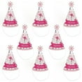 thumbnail image 6 of Big Dot of Happiness Pink Flamingo - Party Like a Pineapple - Tropical Summer Cone Happy Birthday Party Hats for Kids & Adults - 8 Ct (Standard Size), 6 of 7