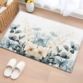 thumbnail image 3 of Spring Flower Area&nbsp;Rug 2x3ft Rustic Watercolors Wildflowers Sage Green Leave Non-Slip&nbsp;Washable Square&nbsp;Rugs Soft Felt Indoor Floor Mat for Bedroom Kitchen Living Room Bathroom, 3 of 9