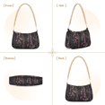 thumbnail image 7 of FORMRS Womens Shoulder Bag with Chain Strap Clutch Purse Cute Tote Handbag, Dark Gothic Floral, 7 of 7