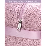 Bliss Travel Blanket Set - 4 Piece Plush Travel Blanket, Carry On Bag, Sleep Mask and Scrunchie