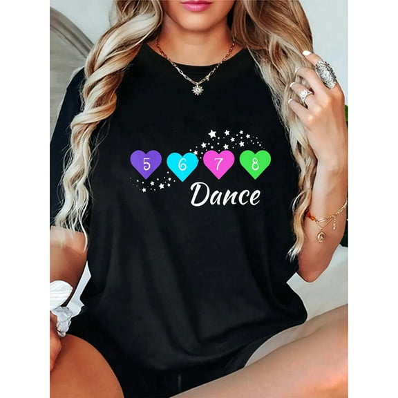 5 6 7 8 Dance For Girls, Women, Kids, Youth, Dance Apparel, T-Shirt