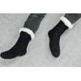 thumbnail image 2 of Jtbuh XLY Mens Fuzzy Slipper Socks Winter Warm Cozy Fluffy Cabin Soft Comfy Thick Indoor Fleece Socks, 2 of 5