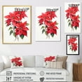 thumbnail image 4 of Designart "Monochrome Poinsettia Serenity I" Floral & Botanical Canvas Wall Art, 4 of 5