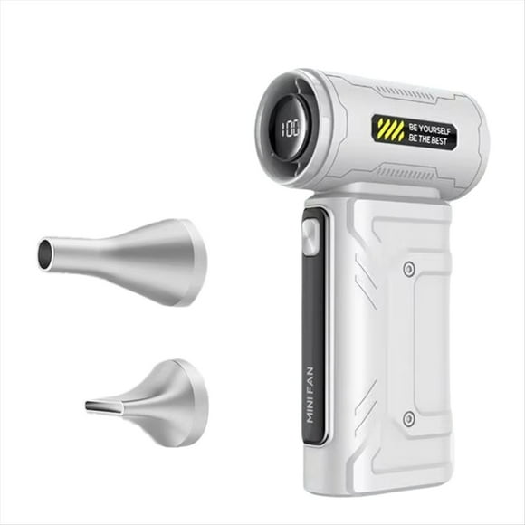 Ventilador Turbo Portátil de Alta Velocidad, 6000 MAh, Sin Escobillas, con Batería y Pantalla Táctil B