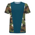 thumbnail image 5 of Dovford Mens Casual Short Sleeve Tops Summer Crew Neck Loose T-Shirt Camouflage Colorblock Shirts Cute Tee Clothes Plus Size, 5 of 5