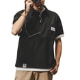 thumbnail image 2 of Dream Lifestyle Cargo Shirt Solid Color Anti-pilling Handsome Multi Pockets Turn-down Collar Summer Tops Daily Clothes, 2 of 8