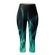 thumbnail image 4 of Pantalones Largos de Yoga Para Mujer Cintura Elástica de Moda Yoga Deporte Pantalones Con Estampado Floral Leggings Pantalones Recortados Odeerbi ODB-4, 4 of 5